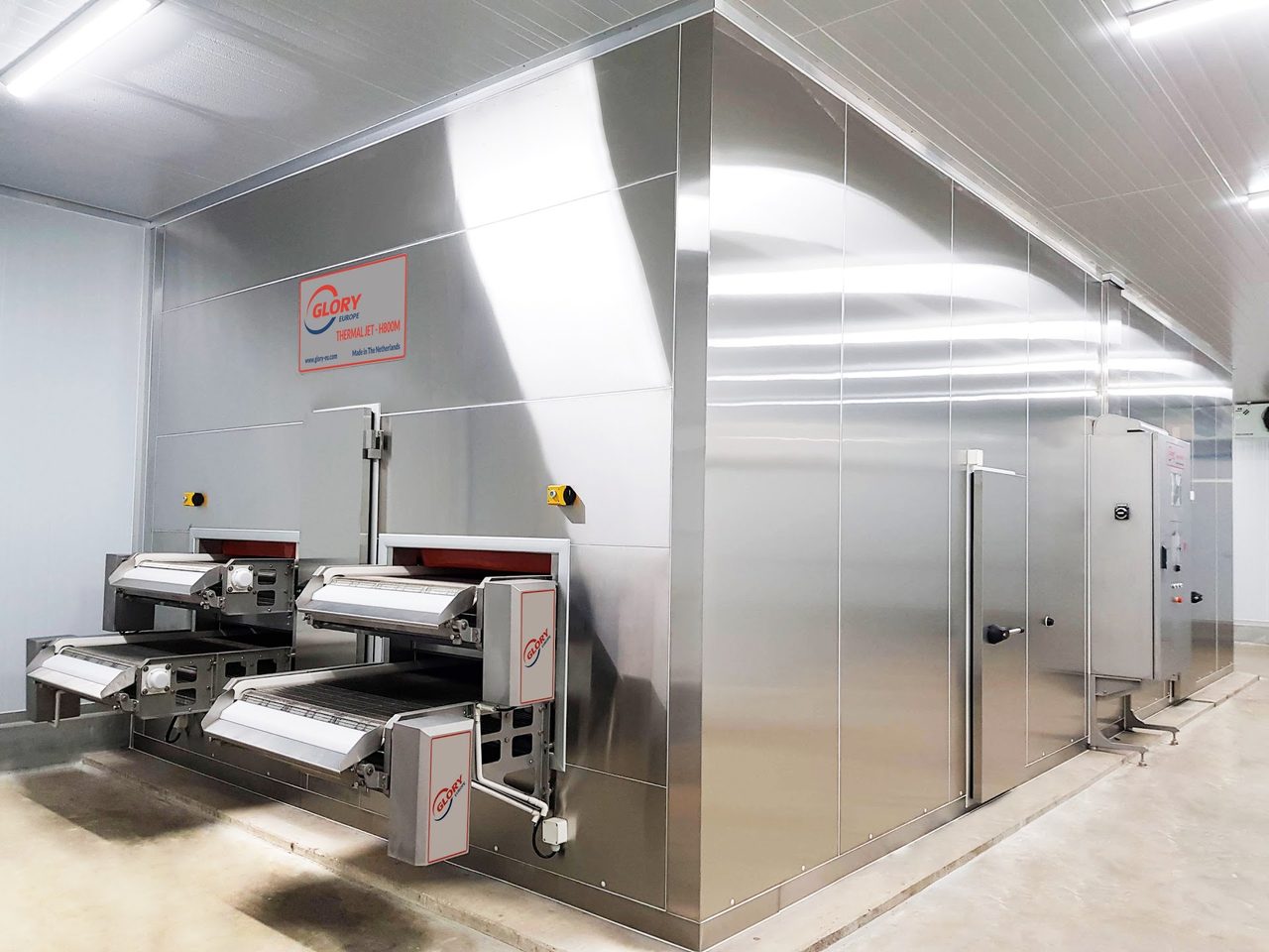 GLORY Thermal Jet H-series hybrid multi-belt IQF freezer